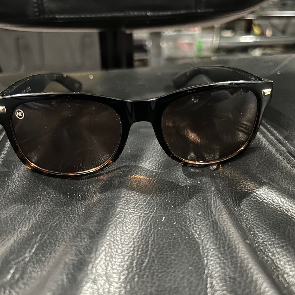 Knock around Black Sunglasses with Tortoise Shell Accents Fort Knock.